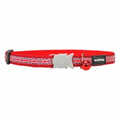 RED DINGO - Collier pour chat red dingo union jack 20-32 cm rouge