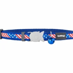 RED DINGO - Collier pour chat red dingo us flag 20-32 cm bleu