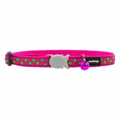 RED DINGO - Collier pour chat red dingo stars lime on hot 20-32 cm rose