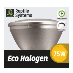 REPTILE SYSTEMS - Kit Lampe eco halogène blanche pour terrarium 75W
