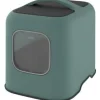 ROTHO - - maison toilette pour chat 51 x 39 x 40 cm - bac a litiere - vert de gui