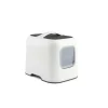 ROTHO - - maison toilette pour chat 51 x 39 x 40 cm - bac a litiere - blanc de gui