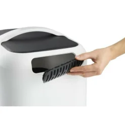 ROTHO - - maison toilette pour chat 51 x 39 x 40 cm - bac a litiere - blanc de gui