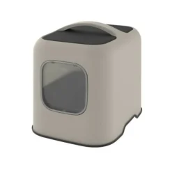 ROTHO - - maison toilette pour chat 51 x 39 x 40 cm - bac a litiere - cappuccino