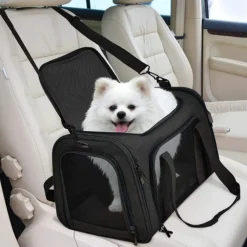 Sac à dos de chat portable et pliable pour sorties noir s downypaws