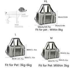 Sac à dos de chat portable et pliable pour sorties taille l downypaws