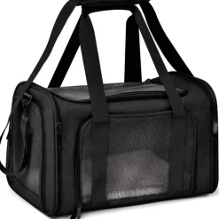 Sac à dos de chat portable et pliable pour sorties noir l downypaws