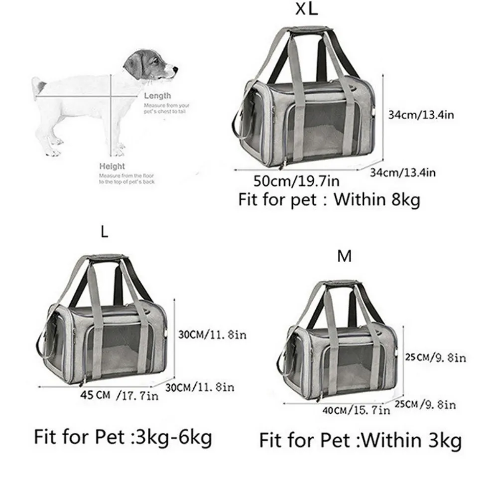 Sac à dos de chat portable et pliable pour sorties noir l downypaws