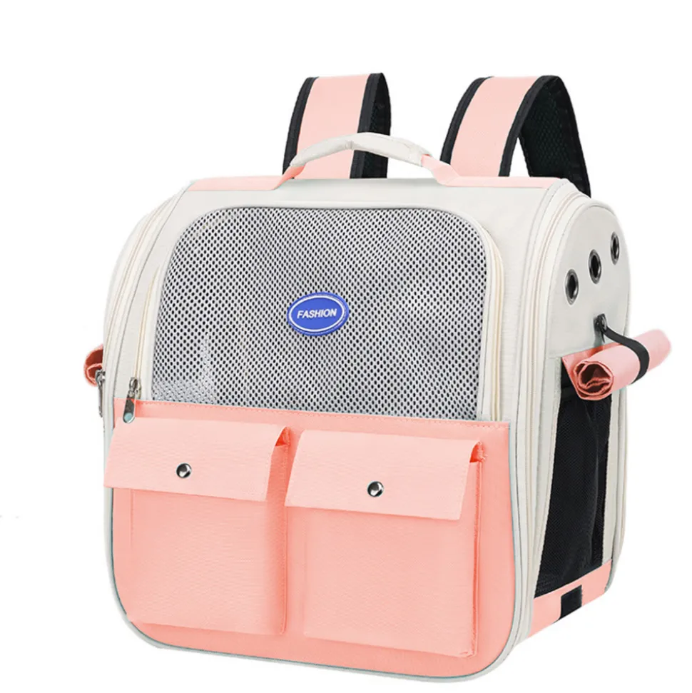 Sac à dos pour chat mcboson rose, anti-griffes pratique, bonne ventilation