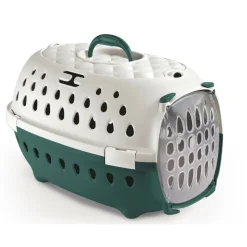 STEFANPLAST - Cage de transport smart chic verte max 6 kg pour petit chien et chat