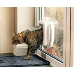 SUREFLAP - Chatiere a puce électronique - blanc - 142 mm x 120 mm (mémorisation d'un maximum de 32 puces)