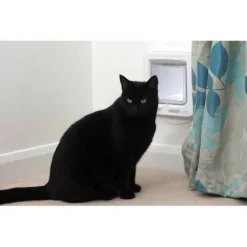 SUREFLAP - Grande chatiere a puce électronique connecté - blanc - 178 mm x 170 mm (livré sans le hub)