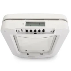 SUREFLAP - Grande chatiere a puce électronique connecté - blanc - 178 mm x 170 mm (livré sans le hub)