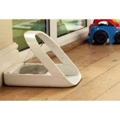 SUREFLAP - Surefeed distributeur de nourriture/croquettes a puce électronique - blanc (bol simple, un bol double, un tapis et un médaillo