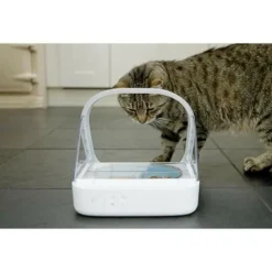 SUREFLAP - Surefeed distributeur de nourriture/croquettes a puce électronique - blanc (bol simple, un bol double, un tapis et un médaillo