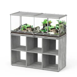 TERRATLANTIS - Terrarium et Meuble Standard Béton L.118xP.45xH.45cm