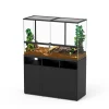 TERRATLANTIS - Terrarium et Meuble avec portes Noir L.118xP.45xH.75cm