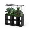 TERRATLANTIS - Terrarium et Meuble Standard Noir L.132xP.45xH.75cm
