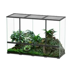 TERRATLANTIS - Terrarium Noir L.132xP.45xH.90cm