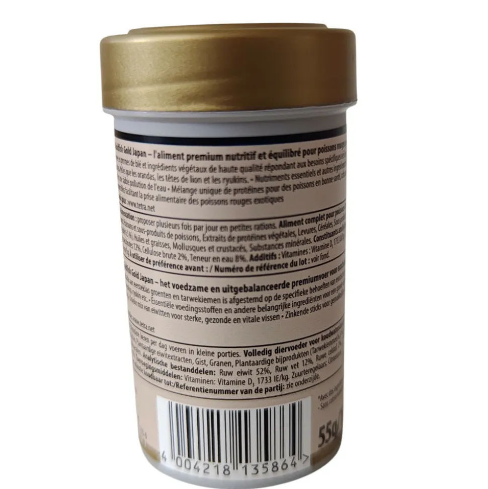 TETRA - Goldfish gold japonais 55g - 100ml aliment complet pour les poissons japona