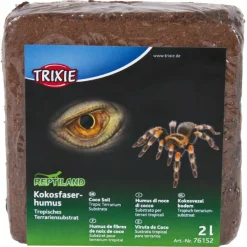 TRIXIE - 2 litres fibres de noix de coco compressé reptiles et amphibiens (un paque