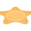 TRIXIE - Assiette à lécher étoile lick'n'snack 23.5 cm jaune pour chien