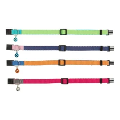 TRIXIE - Collier bicolore, avec une clochette couleur aléatoire pour chat