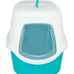 TRIXIE - Maison de toilette vico 40 x 56 cm x h40 turquoise pour chat