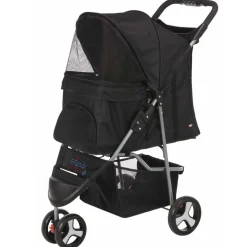 TRIXIE - Poussette pliante pour chiens et chats noir 28958