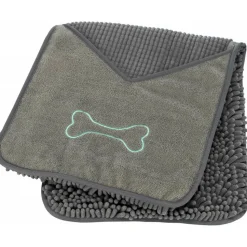 TRIXIE - Serviette absorbante avec pochettes pour les mains pour chien