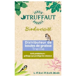 TRUFFAUT BIODIVERSITÉ - Distributeur de boules de graisse Treille en métal pour oiseaux