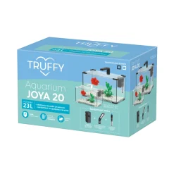 TRUFFY - Aquarium JOYA LED équipé blanc 23 litres - L.40,5xP.23,5xH.25,4cm