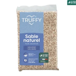TRUFFY - Sable naturel pour aquarium d'eau douce Truffy rose 4kg
