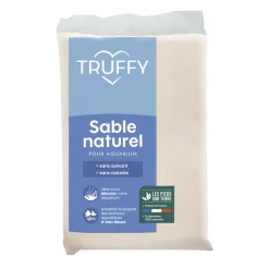 TRUFFY - Sable naturel pour aquarium d'eau douce Truffy cristo blanc 4kg