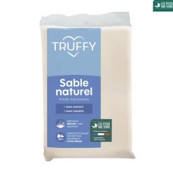 TRUFFY - Sable naturel pour aquarium d'eau douce Truffy cristo blanc 4kg