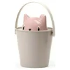 UNITED PETS - Seau de conteneur aliments pour chat rose/gris (20 x 28 cm)