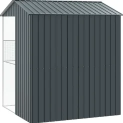 VIDAXL - Aviary pour oiseaux anthracite 215x210x247 cm en acier