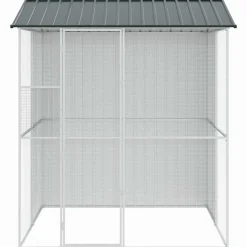 VIDAXL - Aviary pour oiseaux anthracite 215x210x247 cm en acier