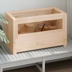 VIDAXL - Cage à hamster 60x30x35 cm bois massif de sapin