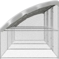 VIDAXL - Cage à poules argent 600 x 200 x 198.5 cm acier galvanisé