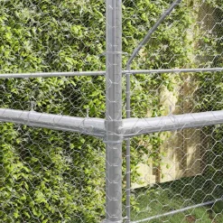 VIDAXL - Cage à poules argent 600 x 200 x 198.5 cm acier galvanisé