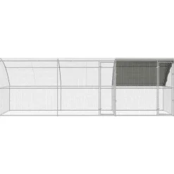 VIDAXL - Cage à poules argent 600 x 200 x 198.5 cm acier galvanisé