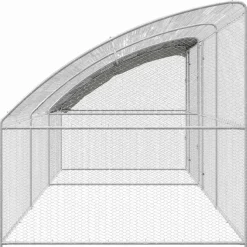 VIDAXL - Cage à poules argent 600 x 200 x 198.5 cm acier galvanisé