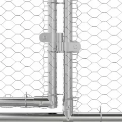 VIDAXL - Cage à poules argent 600 x 200 x 198.5 cm acier galvanisé