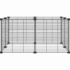 VIDAXL - Cage animaux de compagnie à 8 panneaux noir 35x35 cm acier