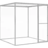 VIDAXL - Cage pour chat 1,5x1,5x1,5 m acier galvanisé