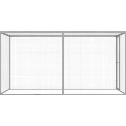 VIDAXL - Cage pour chat 3x1,5x1,5 m acier galvanisé