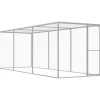 VIDAXL - Cage pour chat 4,5x1,5x1,5 m acier galvanisé