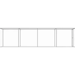 VIDAXL - Cage pour chat 6x1,5x1,5 m acier galvanisé