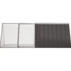 VIDAXL - Cage pour lapin anthracite 201,5x80,5x71 cm acier galvanisé